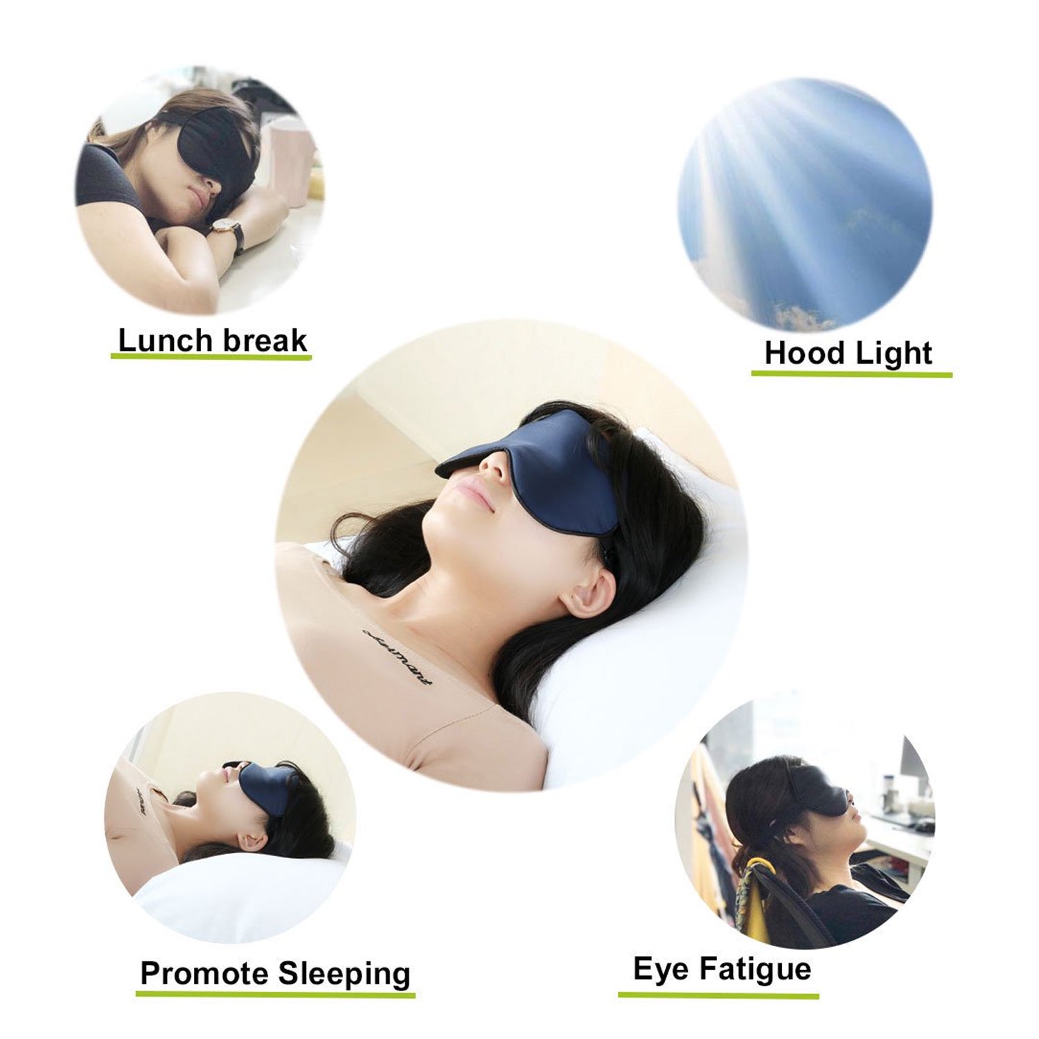 6908 New Men, Women Blindfold Soft Satin Sleep Mask Eye Mask Blind fold Block Out Light for Travel, Shift Work & Meditation (1pc) 6908 New Men, Women Blindfold Soft Satin Sleep Mask Eye Mask Blind fold Block Out Light for Travel, Shift Work & Meditation (1pc)
